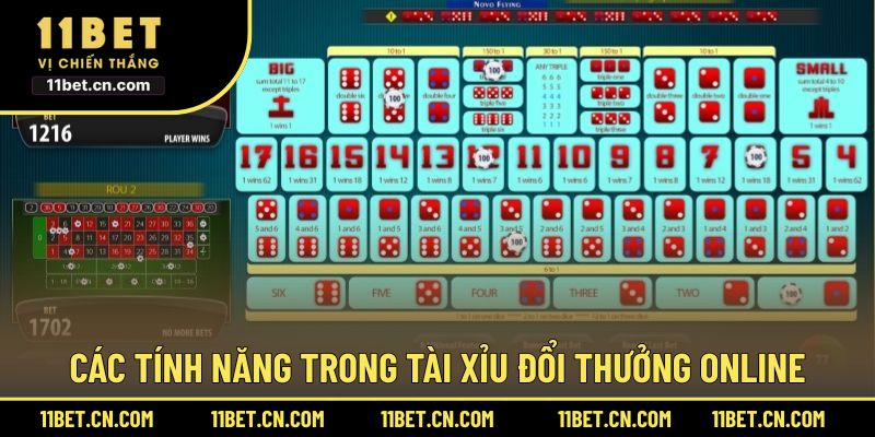Các tính năng được yêu thích trong tài xỉu đổi thưởng Online