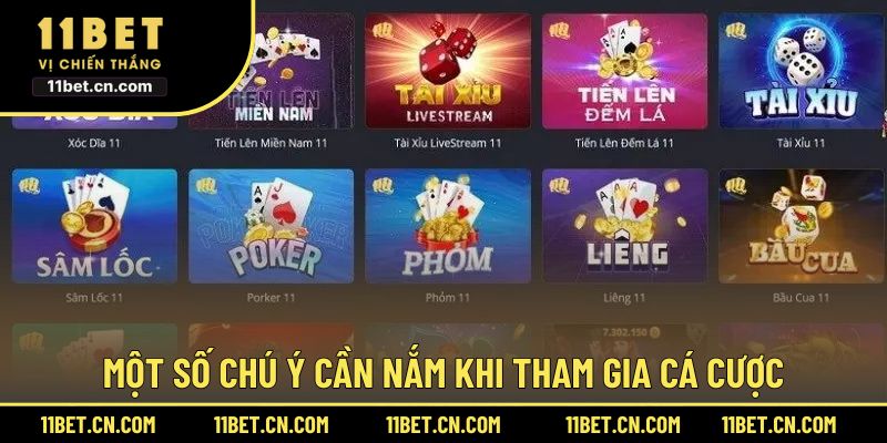 Một số chú ý bạn cần nắm khi tham gia cá cược tại nhà cái