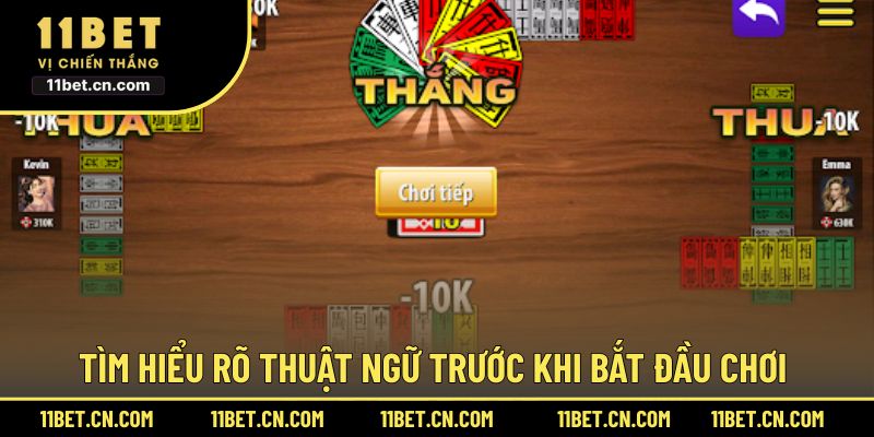 Tìm hiểu rõ thuật ngữ trước khi bắt đầu chơi
